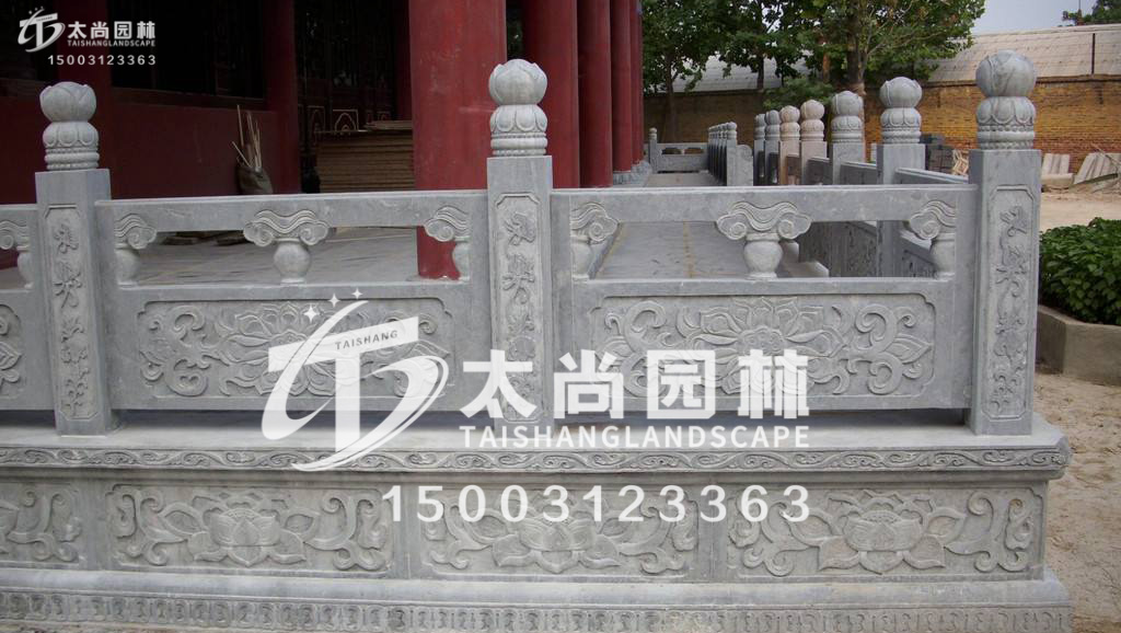 太尚雕塑，寺廟護(hù)欄